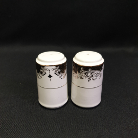 Пара солонок "Fine Porcelain", фарфор, позолота. Китай.
