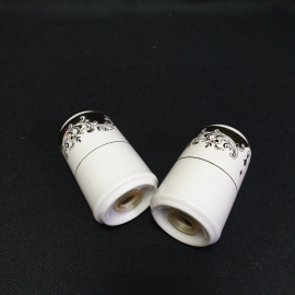 Пара солонок "Fine Porcelain", фарфор, позолота. Китай.. Картинка 4