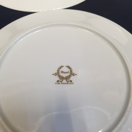 Набор десертных тарелок "Fine Porcelain" 6 шт, фарфор, позолота. Китай.. Картинка 4