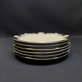 Набор десертных тарелок "Fine Porcelain" 6 шт, фарфор, позолота. Китай.. Картинка 5