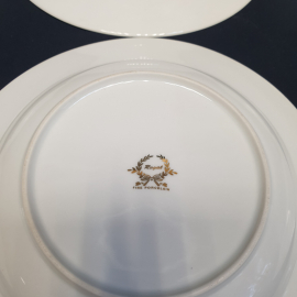 Набор суповых тарелок "Fine Porcelain" 6 шт, фарфор, позолота. Китай.. Картинка 4