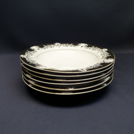 Набор суповых тарелок "Fine Porcelain" 6 шт, фарфор, позолота. Китай.. Картинка 5
