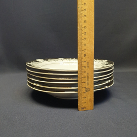 Набор суповых тарелок "Fine Porcelain" 6 шт, фарфор, позолота. Китай.. Картинка 7
