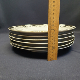 Набор тарелок 28 см "Fine Porcelain" 6 шт, фарфор, позолота. Китай.. Картинка 5