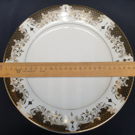 Набор тарелок 28 см "Fine Porcelain" 6 шт, фарфор, позолота. Китай.. Картинка 6