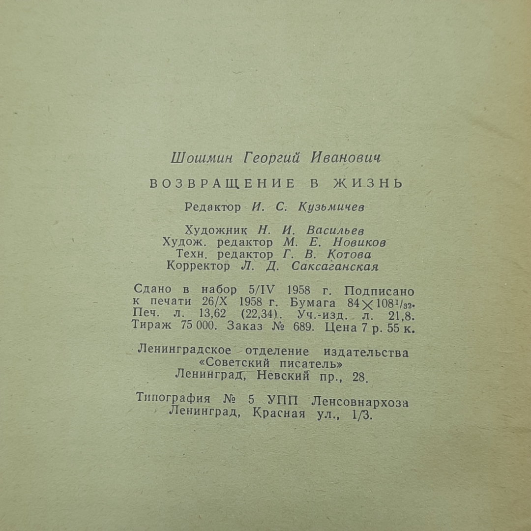 "Возвращение в жизнь" Г. Шомшин. Картинка 10