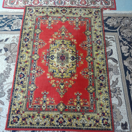 Ковер 197х135 см, шерсть. Винтаж, СССР.