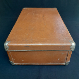 Чемодан на защелках 62х37х19 см, кожзам. Винтаж, СССР.. Картинка 2