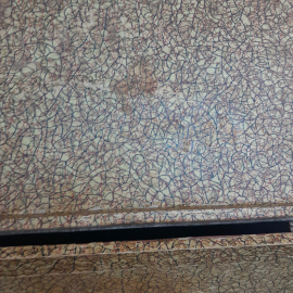 Чемодан на защелках 62х37х19 см, кожзам. Винтаж, СССР.. Картинка 12