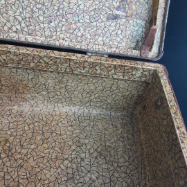 Чемодан на защелках 62х37х19 см, кожзам. Винтаж, СССР.. Картинка 15