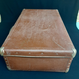 Чемодан 72х42х22, кожзам, сост. см. фото. Винтаж, СССР.. Картинка 2