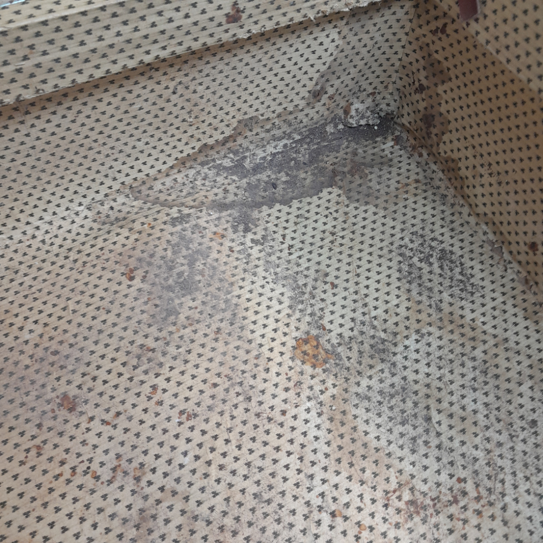 Чемодан 63х40х18 см с ключом, сост. см. фото. Винтаж, СССР.. Картинка 12