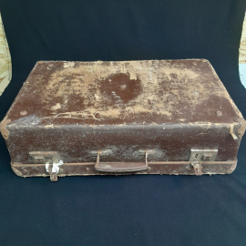 Чемодан 63х40х18 см с ключом, сост. см. фото. Винтаж, СССР.. Картинка 5