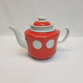 Доливной чайник Тернополь, фарфор крытье 3 л, винтаж СССР