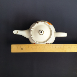 Чайник Дулево, фарфор деколь позолота 0.55 л, винтаж СССР. Картинка 10