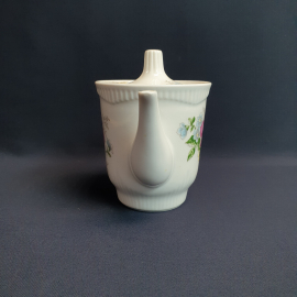 Чайник Южноуральский завод, фарфор деколь позолота 0.7 л, винтаж СССР. Картинка 3