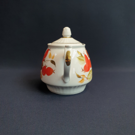 Чайник Чайка, фарфор роспись позолота 0.6 л, винтаж СССР. Картинка 5