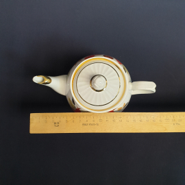 Чайник Чайка, фарфор роспись позолота 0.6 л, винтаж СССР. Картинка 10