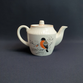 Чайник Вербилки, фарфор деколь 0.55 л, винтаж СССР. Картинка 4