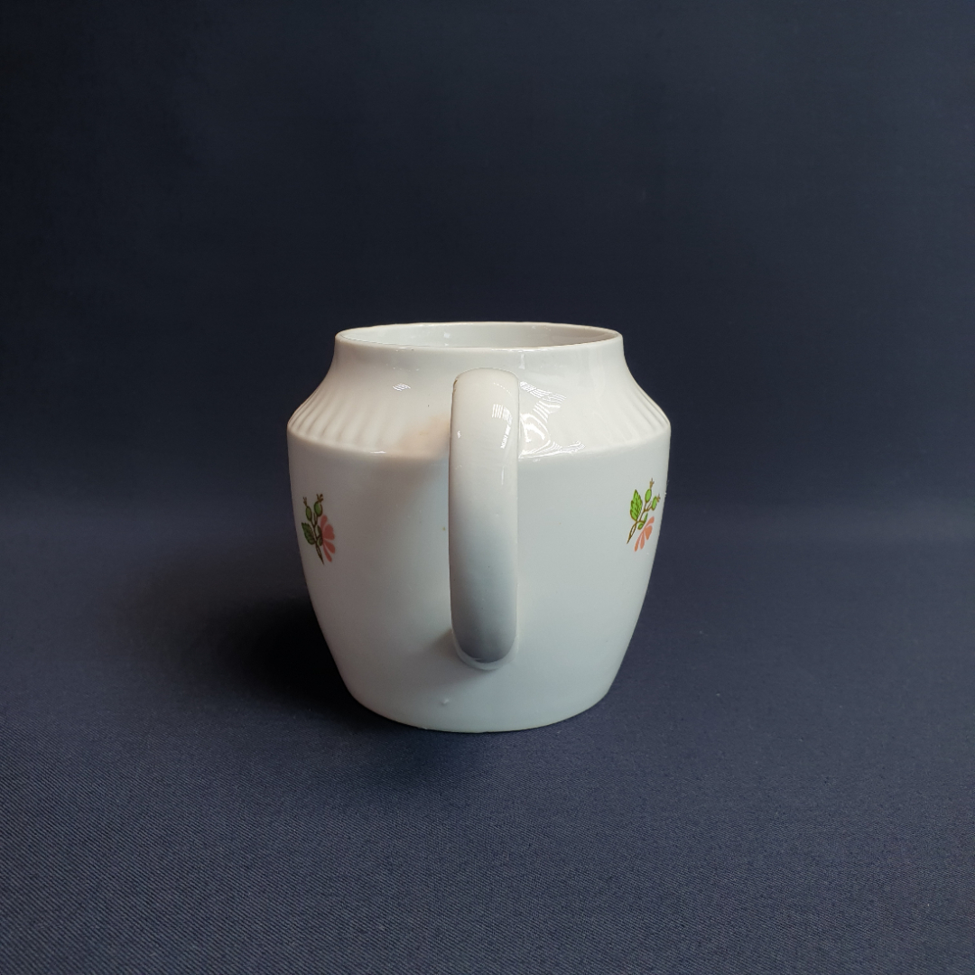 Чайник Вербилки, фарфор деколь 0.55 л, без крышки, винтаж СССР. Картинка 5