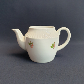 Чайник Вербилки, фарфор деколь 0.55 л, без крышки, винтаж СССР. Картинка 2