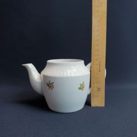 Чайник Вербилки, фарфор деколь 0.55 л, без крышки, винтаж СССР. Картинка 10