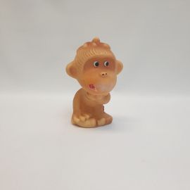 Игрушка Обезьянка , резина высота 14 см, винтаж СССР