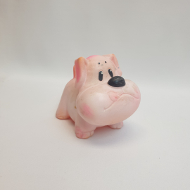 Игрушка Мопс, резина высота 8 см, винтаж СССР