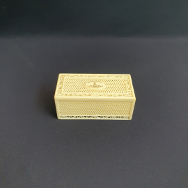 Шкатулка "Москва" 13.5х6.5х5.5 см, колкий пластик. Винтаж, СССР.