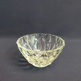 Стеклянная пиала, 200 мл, рельефный декор. Винтаж, СССР.