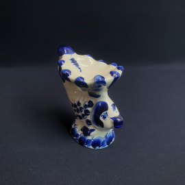 Фарфоровая статуэтка для мелочей "Рыбка" 11х7х11 см. Гжель.