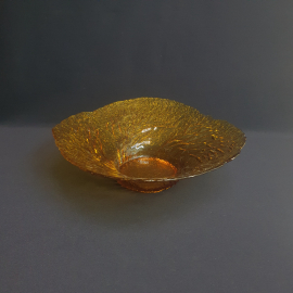 Ваза Лес Metsä, цветное стекло 32х21, винтаж Финляндия