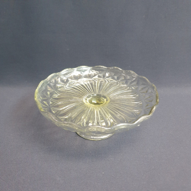 Ваза фруктовница, стекло высота 8 см, винтаж СССР