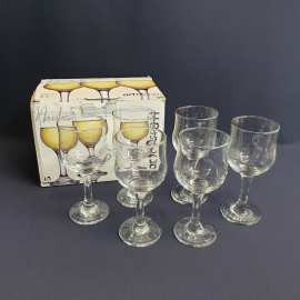 Набор из 6 бокалов, стекло 200 мл высота 15 см, Турция