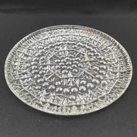 Хрустальное блюдо 27 см. Винтаж, СССР.