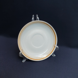 Блюдце чайное, Дулево, фарфор, люстр. Винтаж, СССР.