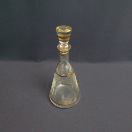 Штоф, стекло, позолота, 700 мл. Винтаж, СССР.