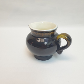 Молочник Конаково, обливная керамика 300 мл, винтаж СССР