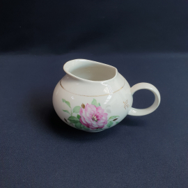 Молочник Дулево, фарфор деколь позолота 350 мл, винтаж СССР