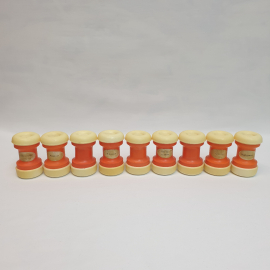 Набор из 9 баночек для специй, пластик, винтаж СССР