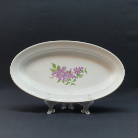 Селедочница Пролетарий ,фаянс   деколь  30х17 см, винтаж СССР