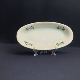 Селедочница Конаково, фаянс деколь  24х12 см, винтаж СССР