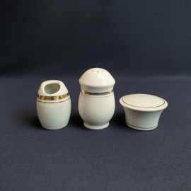 Набор из 3 баночек для специй, фарфор, винтаж СССР