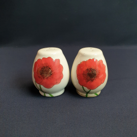 Набор из 2 баночек для специй, фаянс деколь, Китай