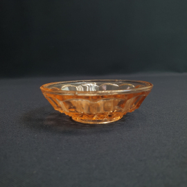 Креманка, карамельное стекло, диаметр 9 см, винтаж СССР