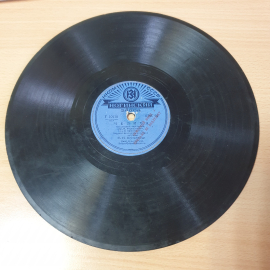 Пластинка патефонная Челита, Встреча, К.И.Шульженко, советская, винтажная, есть скол