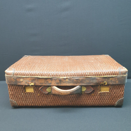 Японский трофейный чемодан плетёный из веток лозы 70х43х25, сост. см. на фото. Винтаж.