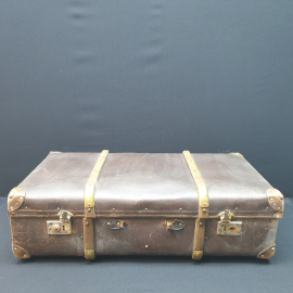 Немецкий трофейный чемодан Derby-Koffer 78х43х21, сост. см. фото. Винтаж.