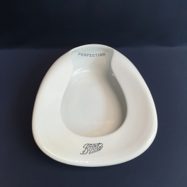 Утка / судно Perfection The Boots Chemists, фаянс, винтаж Англия