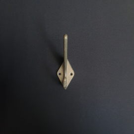 Вешалка алюминиевая / крючок 10.5х3.5х7 см. Винтаж, СССР.